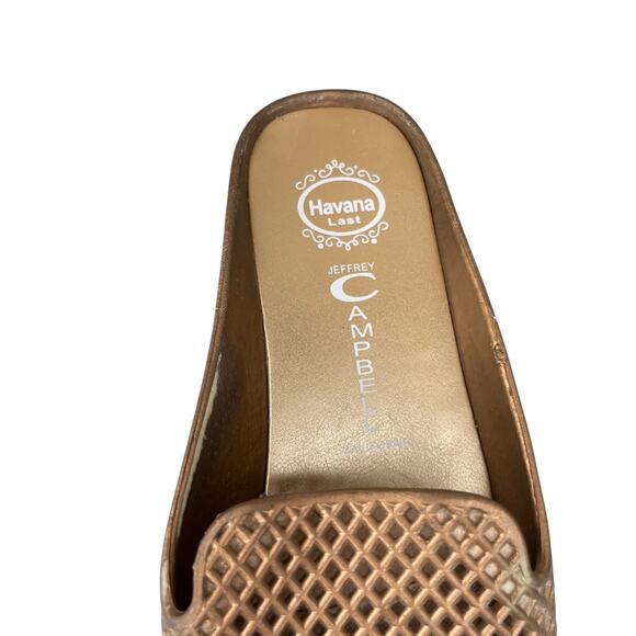 Jeffrey Campbell Gold Bronze Havana Last Fling Jelly Sandals 10 - Picture 9 of 10